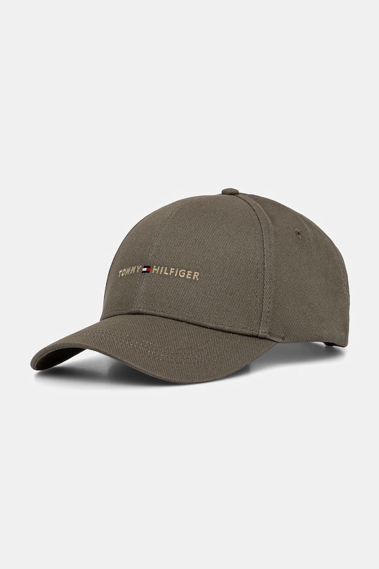 

Хлопковая кепка с козырьком Tommy Hilfiger, зеленый