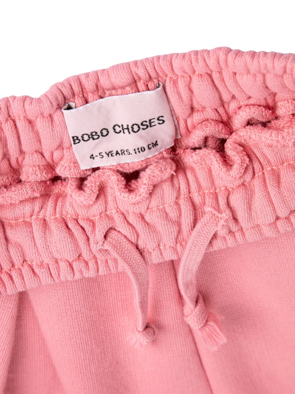 Плиссированные спортивные брюки с вышитым логотипом Bobo Choses, розовый — фото 3