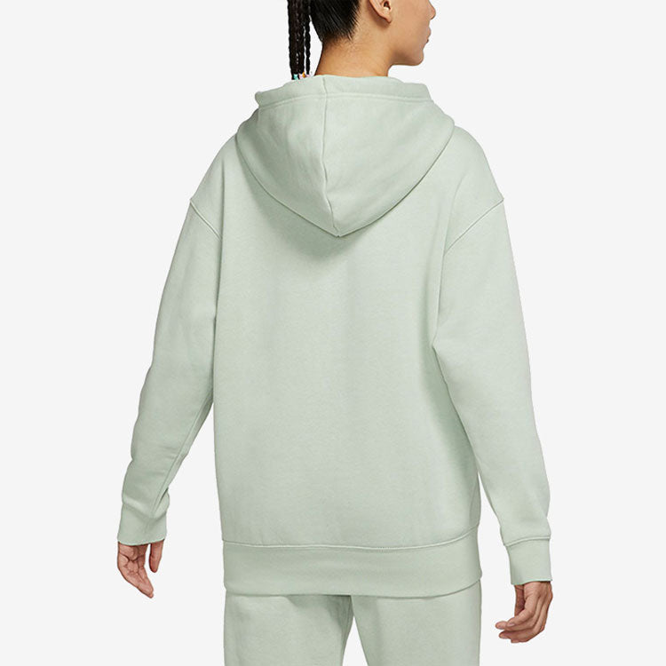 Толстовка (WMNS) ASW Nike Sportswear ESSNTL CLCTN FLC OS HD SEAFOAM — фото 4