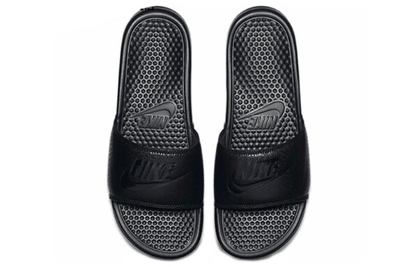 Тапочки benassi jdi slide 'triple black' Nike, черный — фото 4