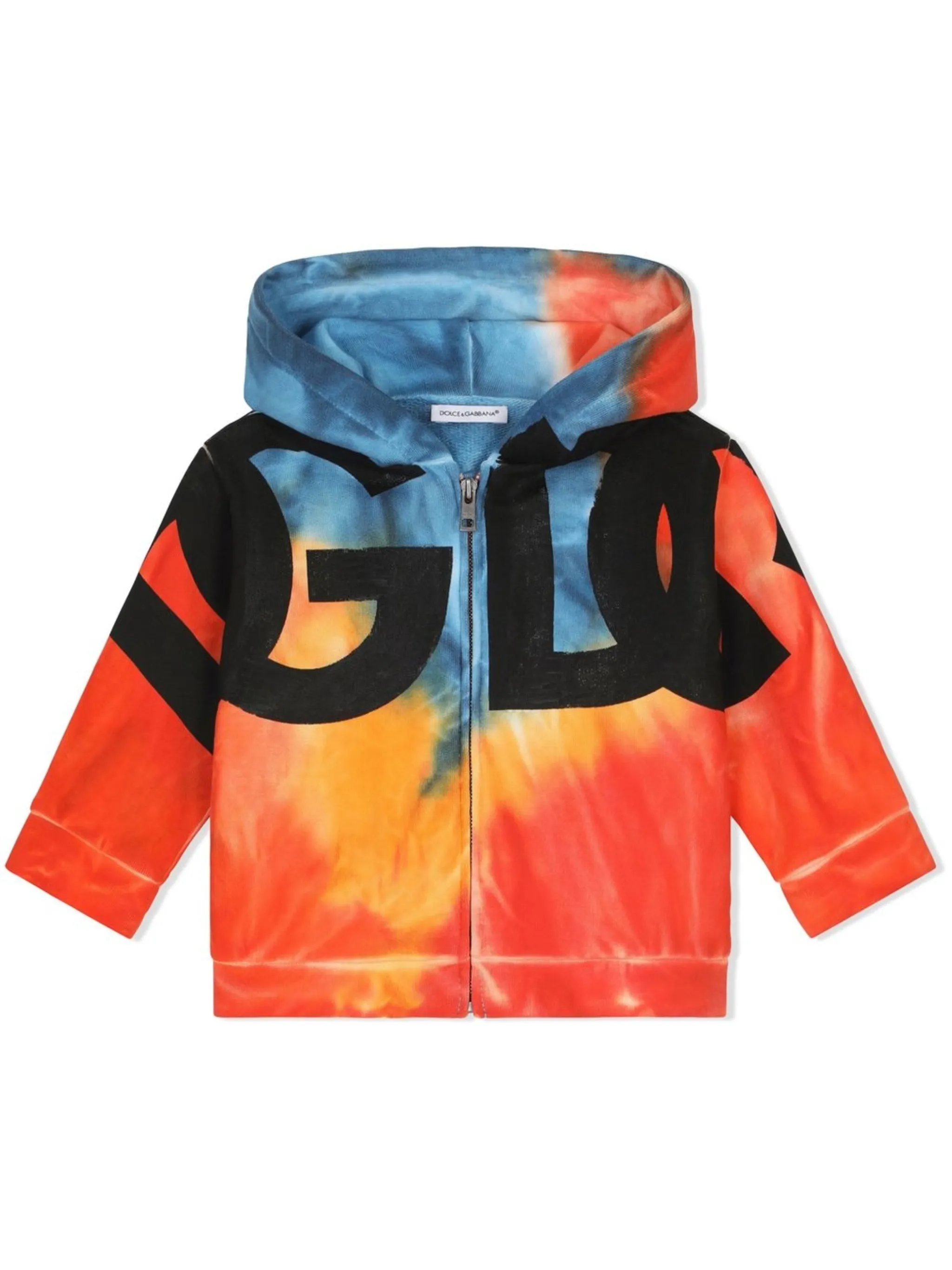 

Худи с длинными рукавами Dolce & Gabbana Kids, красный