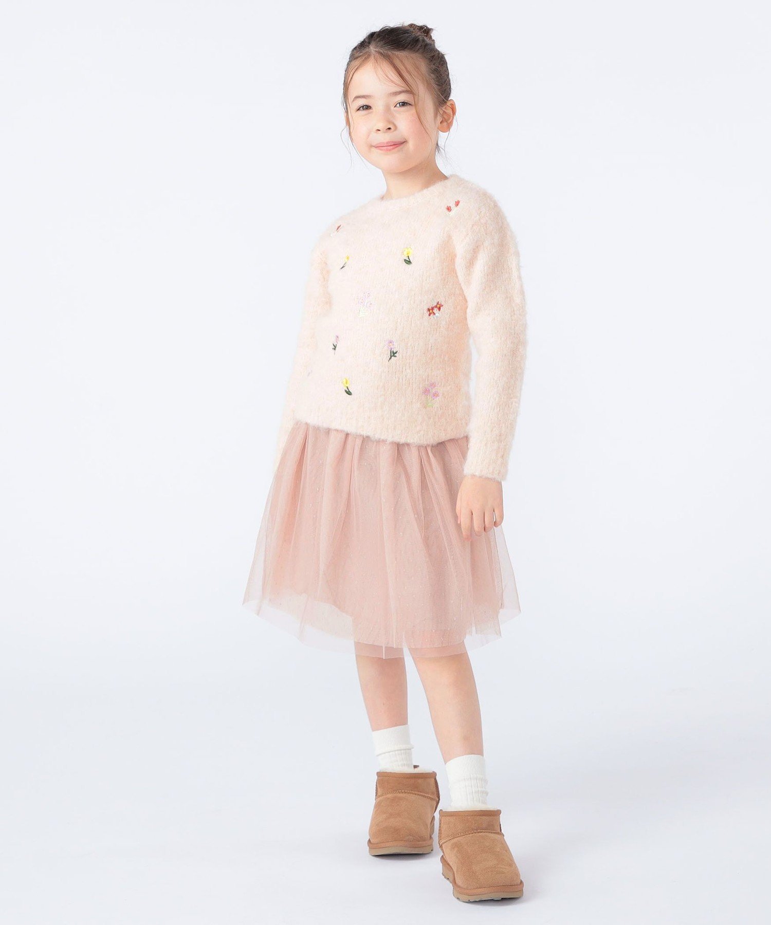 Детская юбка-трапеция: 100–130 см / Юбка из тюля SHIPS KIDS, Pink — фото 3