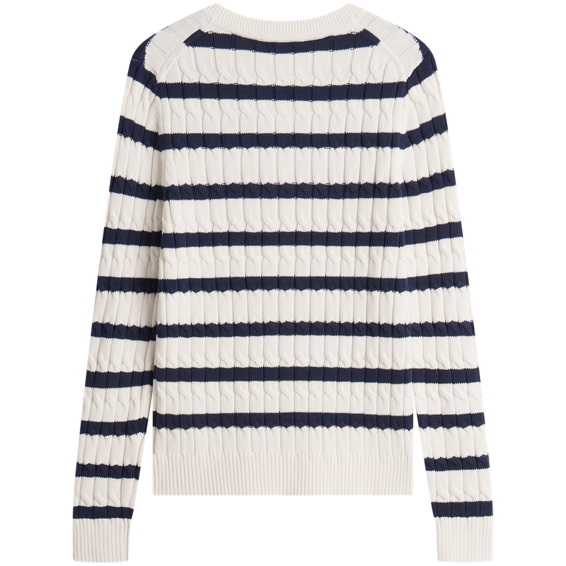 Трикотаж Women's Tommy Hilfiger, темно-синий экрю stripes 04s — фото 2