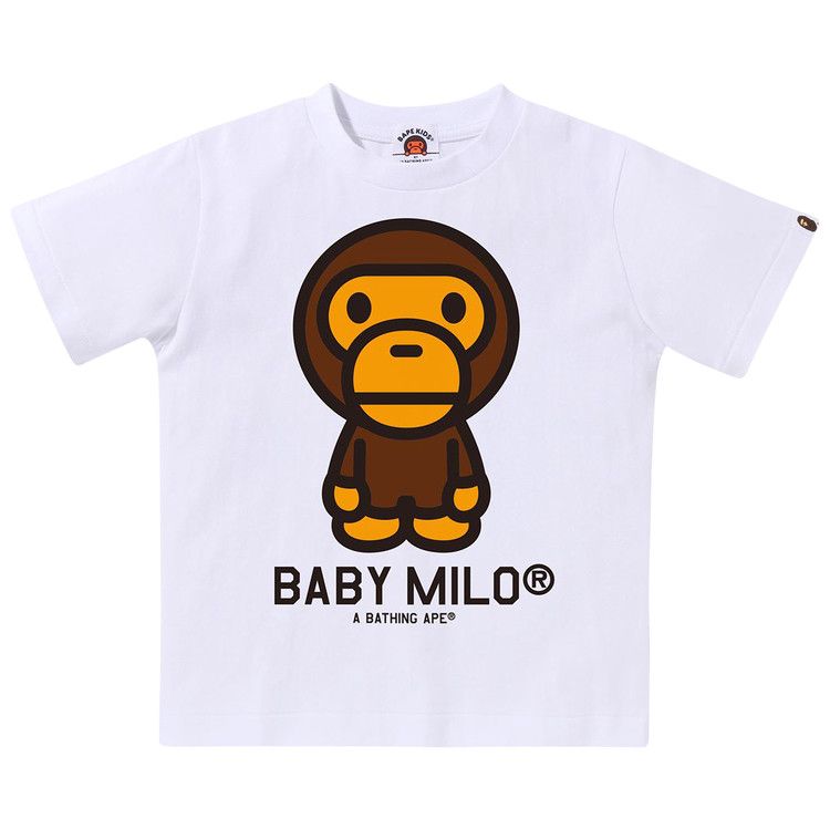

Футболка BAPE Kids Baby Milo Tee, White