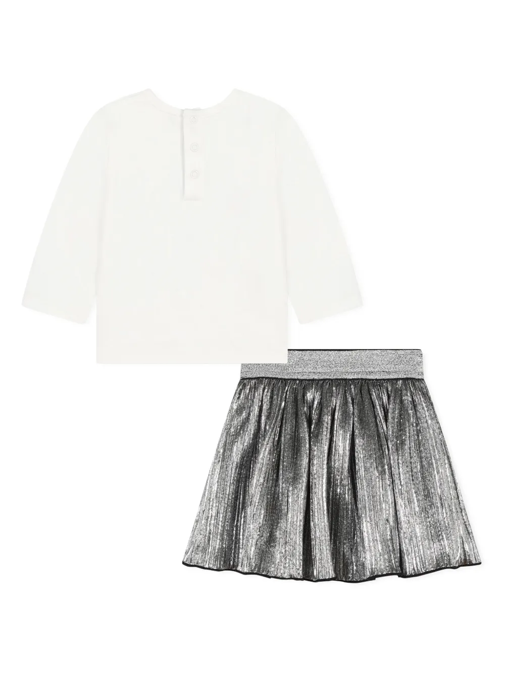

Комплект из топа и брюк с логотипом Michael Kors Kids, белый