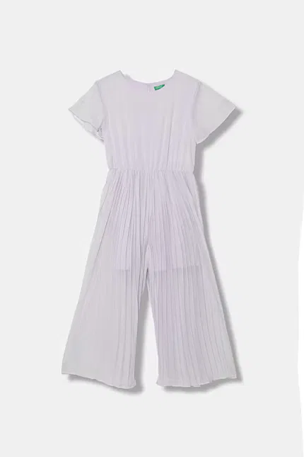 Комбинезон детский плиссированный United Colors of Benetton, фиолетовый