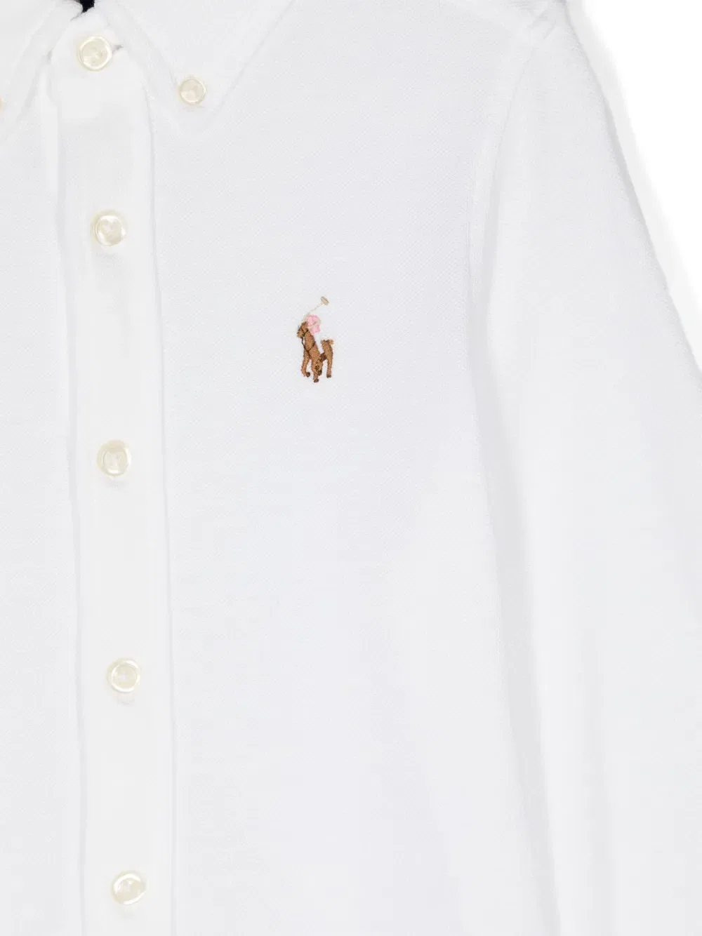 Хлопковая рубашка поло с изображением пони Polo Ralph Lauren Kids, белый — фото 3