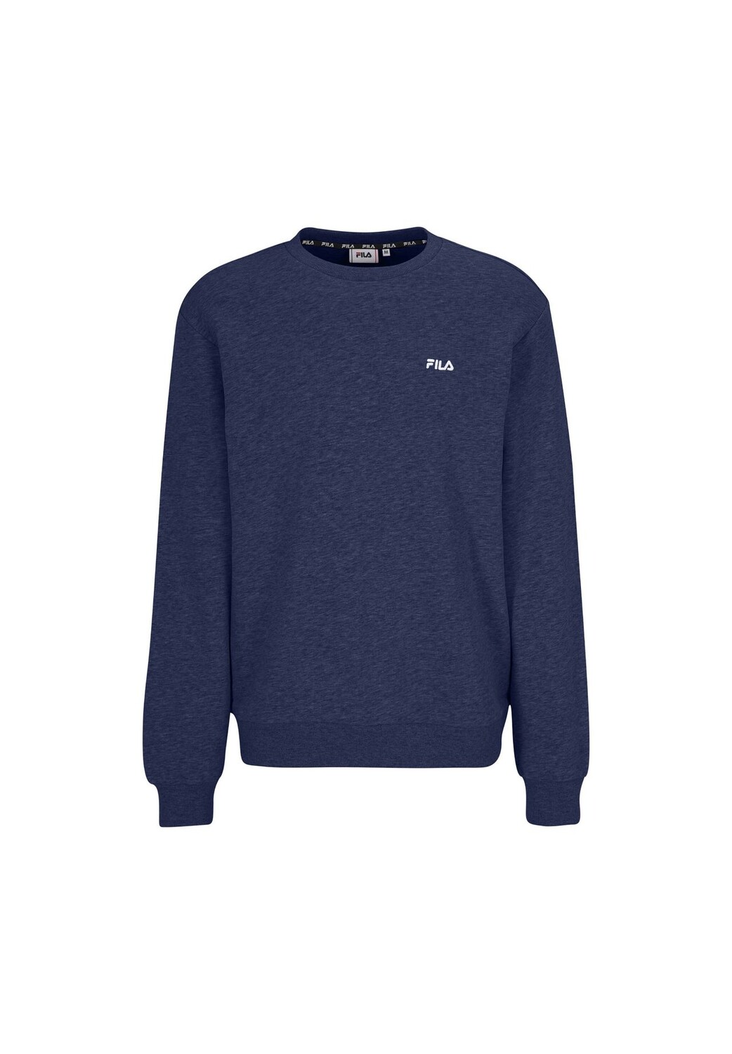 

Мужская толстовка - BRUSTEM Crew Sweat, круглый вырез, длинный рукав, логотип FILA, синий