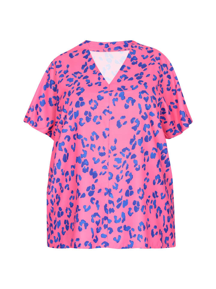 

Блуза Swirly Plus Size Blouse, розовый