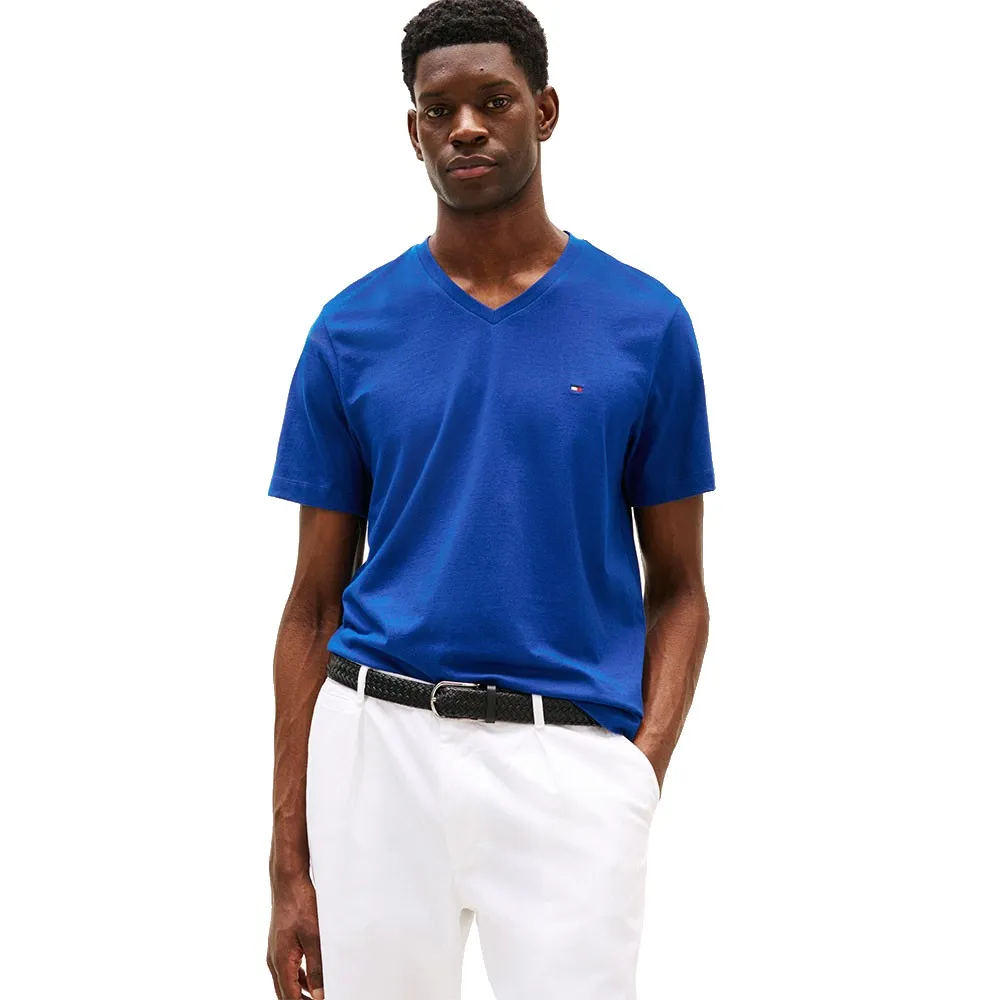 

Футболка Tommy Hilfiger Essential с коротким рукавом и V-образным вырезом, синий