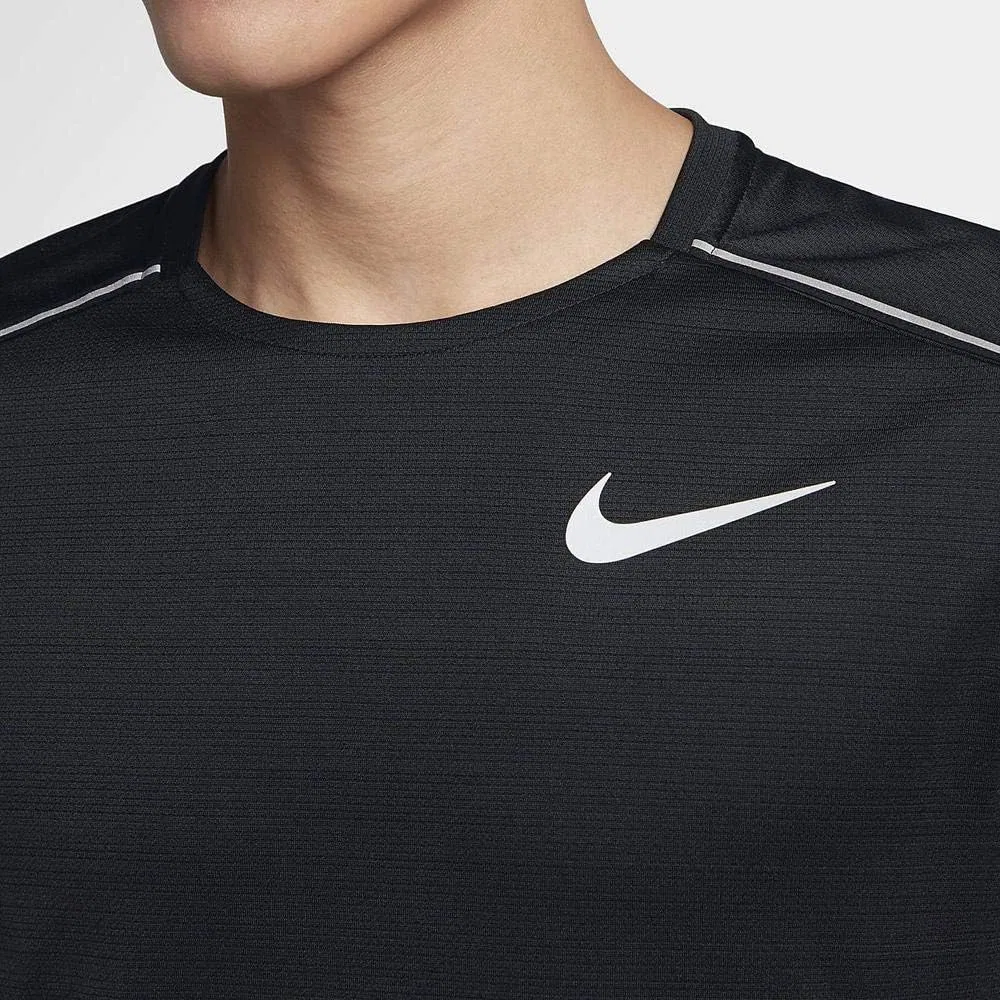 Мужская футболка Nike NK Dry Miler, размер M, размер L., черный — фото 3