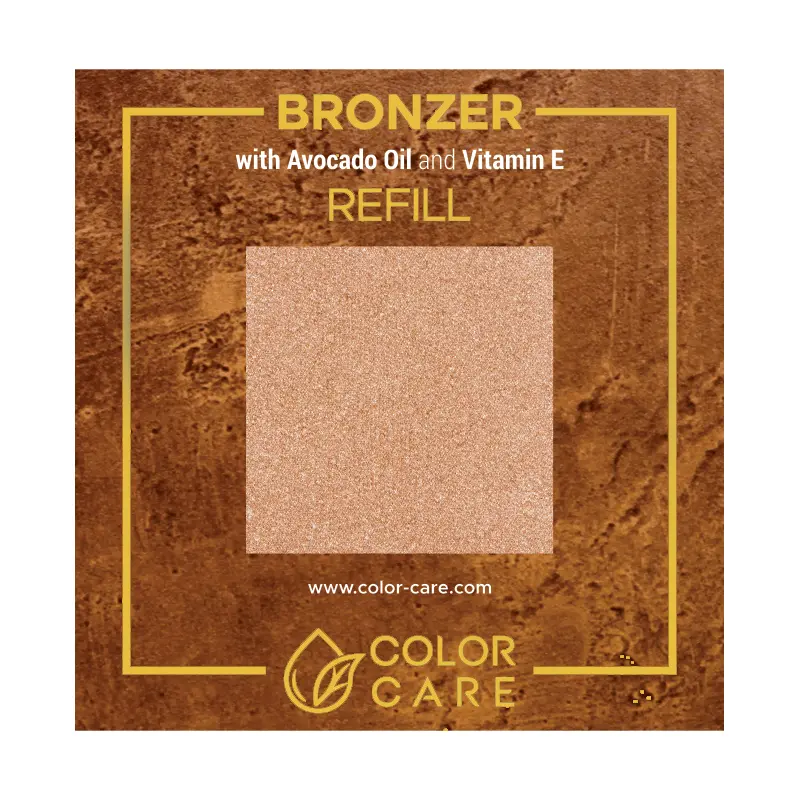 

Веганский жемчужный бронзатор - сменный блок - Color Care Cinnamon, 8 гр