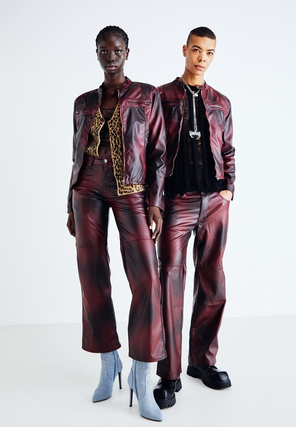 

Куртка из искусственной кожи OXBLOOD PISTON UNISEX Jaded London, мультиколор
