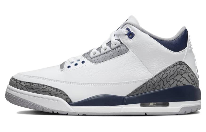 

Кроссовки Jordan Air Jordan 3 Vintage Basketball, белый/серый