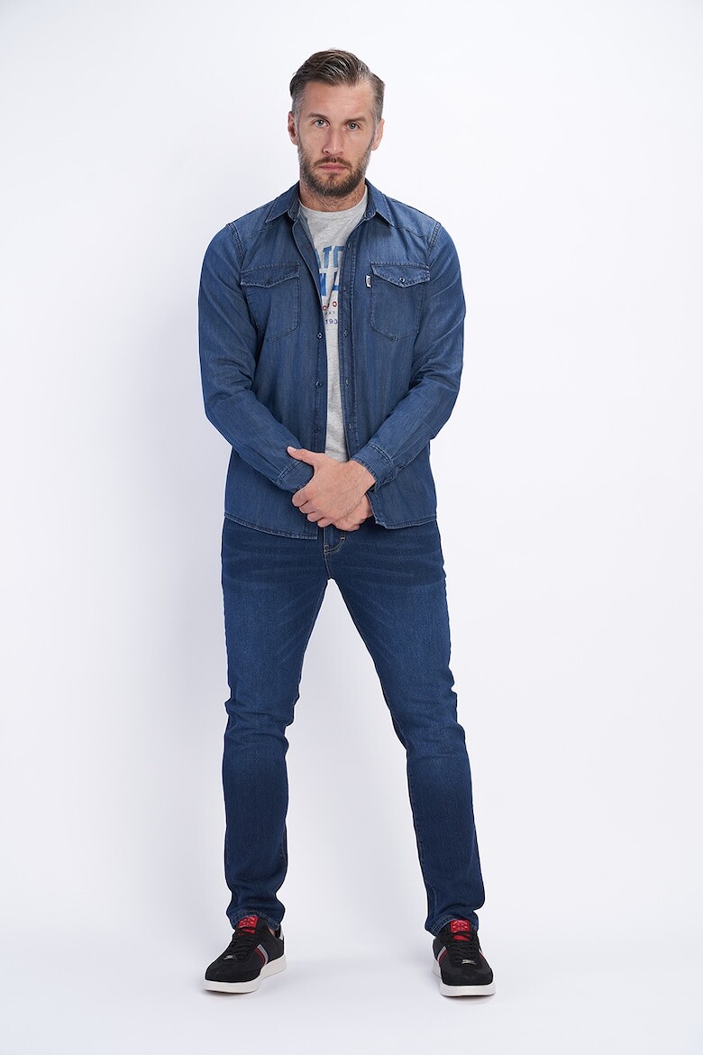 

Хлопковая рубашка с нагрудными карманами Lee Cooper, синий