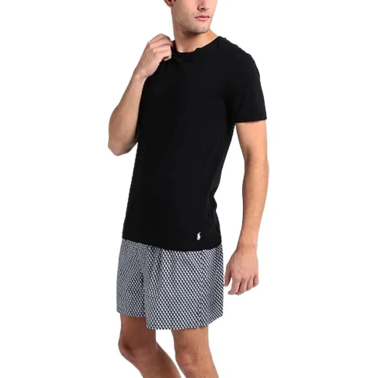 Футболка с вышитым логотипом, набор из 3 штук Polo Ralph Lauren, 3 Pack (Black+Black+Black) — фото 4