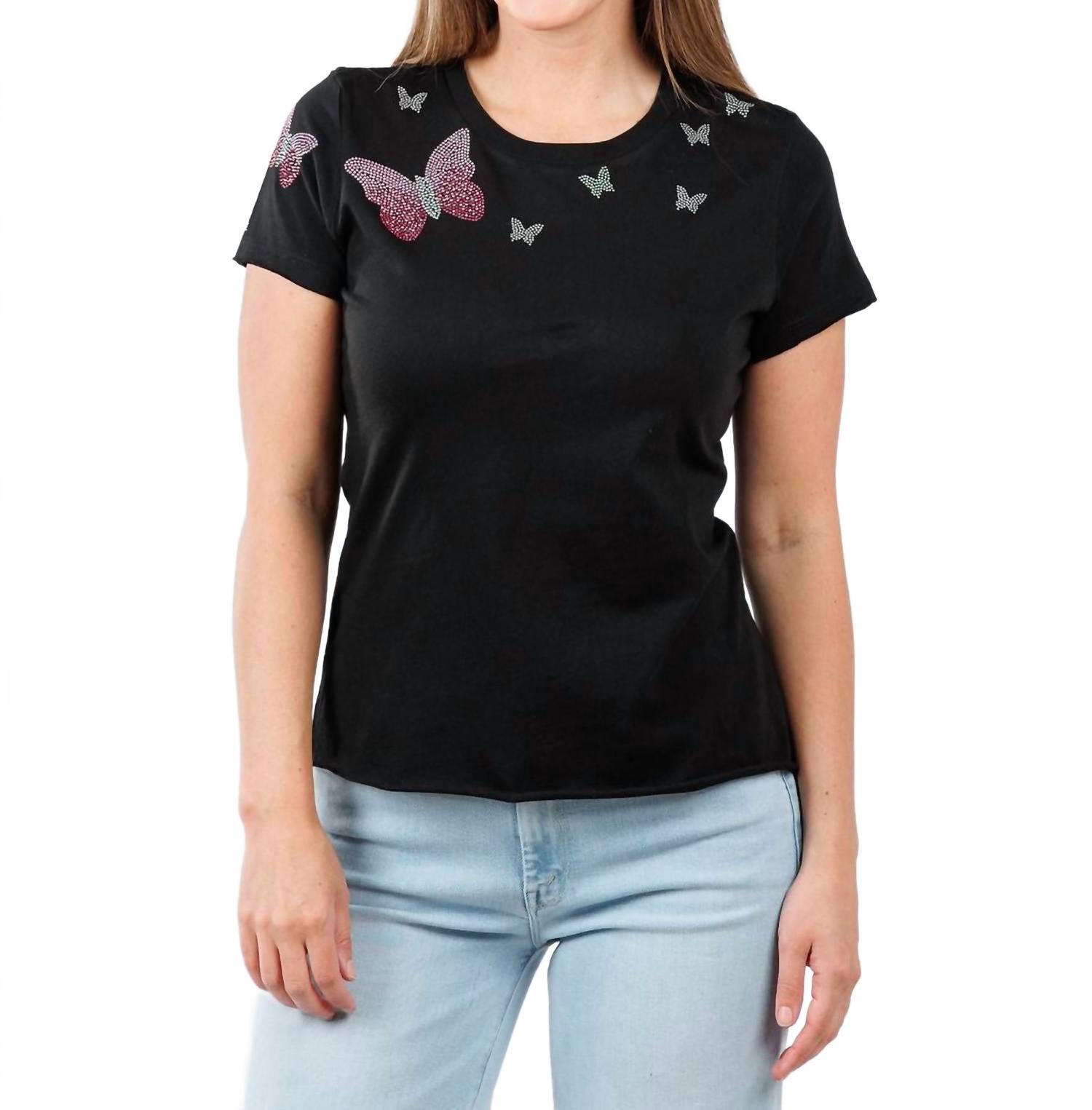 

Топ Samy Butterflies черного цвета Suzy T