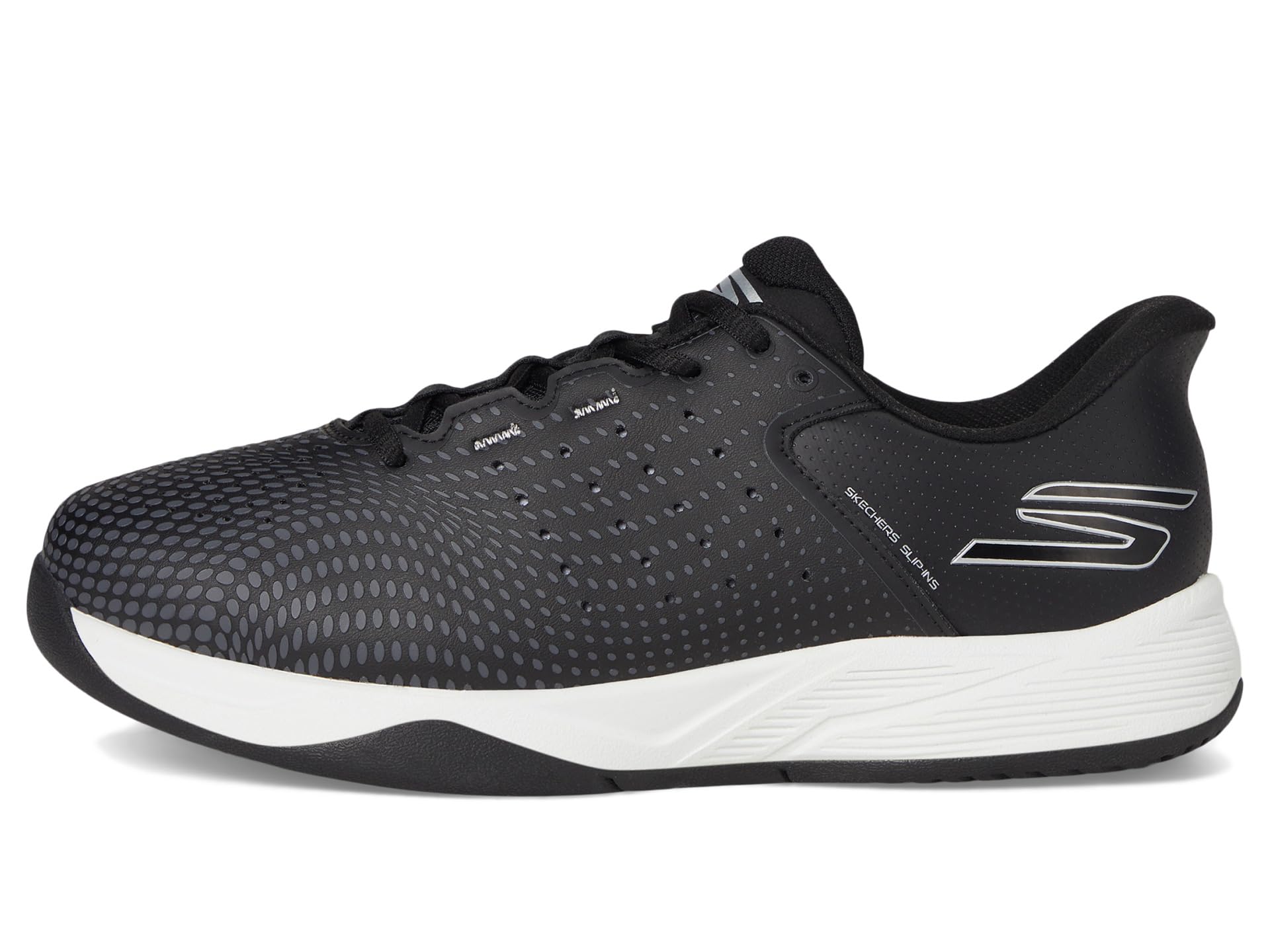 Кроссовки SKECHERS Skechers Pickleball Slip-Ins Relaxed Fit: Viper Court Reload, черный/белый — фото 4