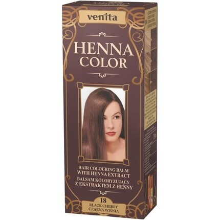 

Краска для волос Henna Color 18 Черная вишня 75мл, Venita