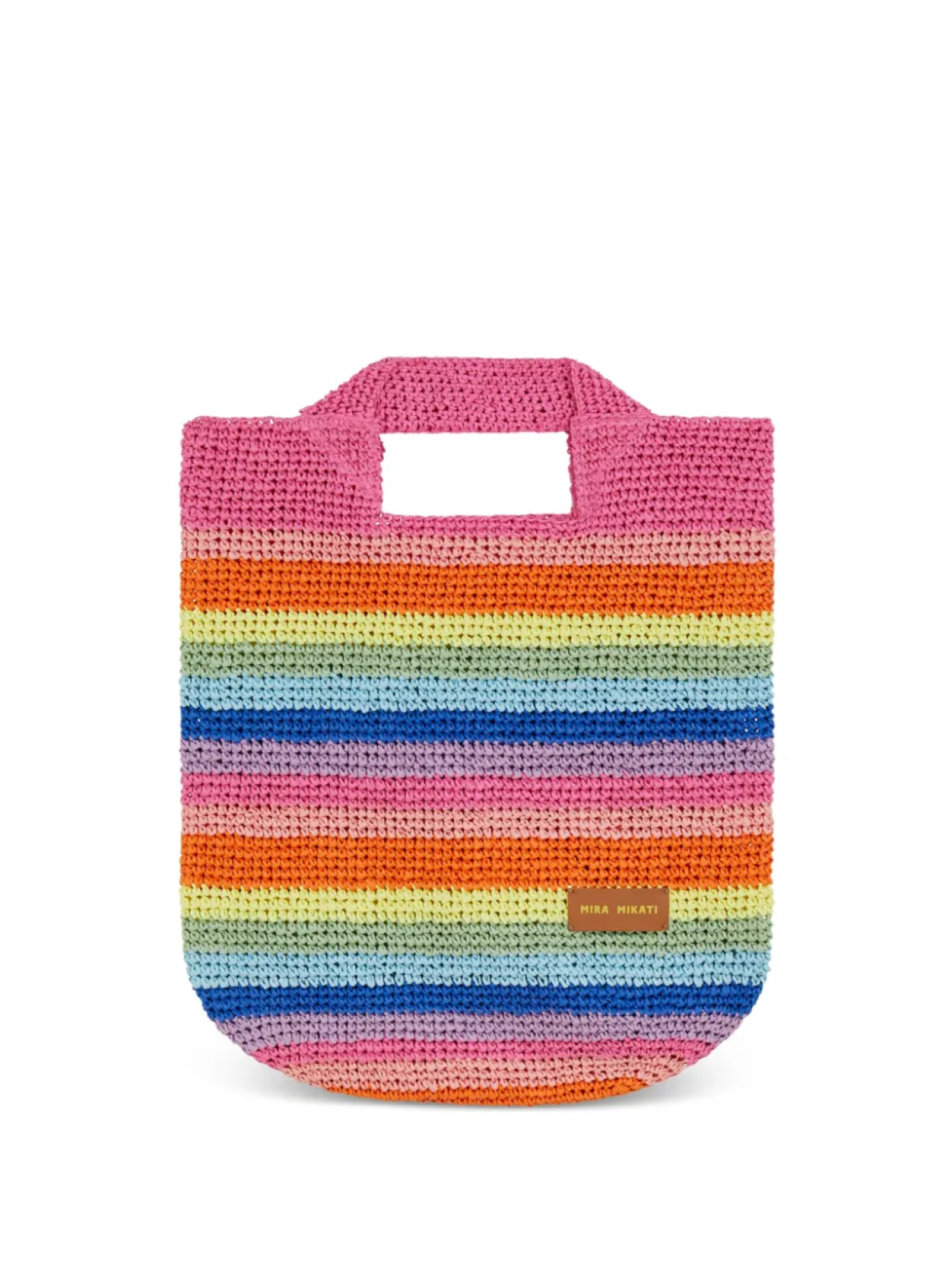 

Полосатая сумка-тоут Mira Mikati, розовый