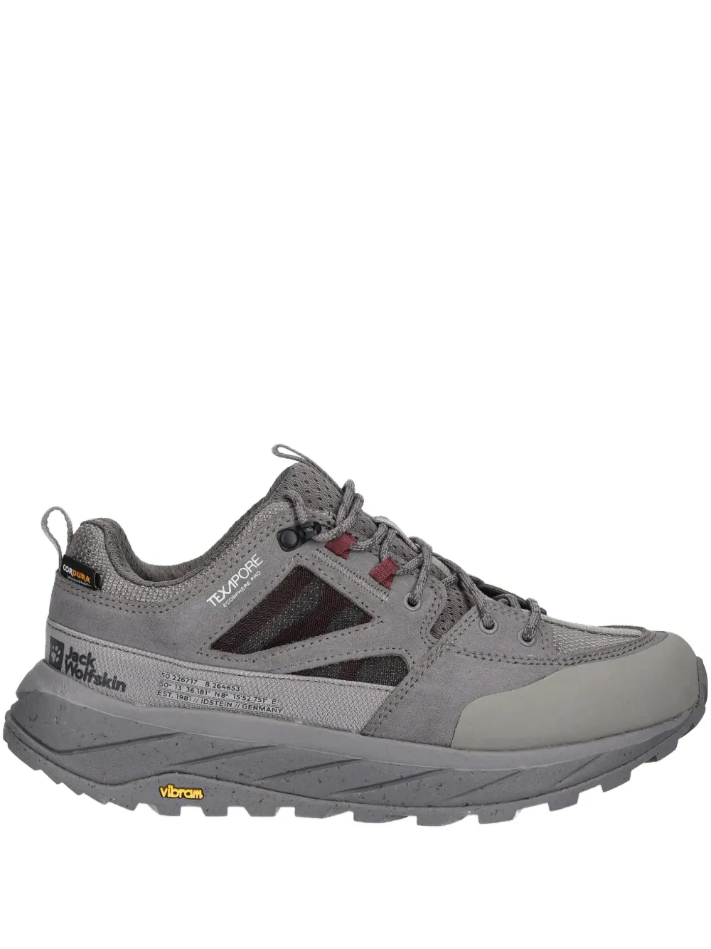 Кроссовки с логотипом Jack Wolfskin, серый