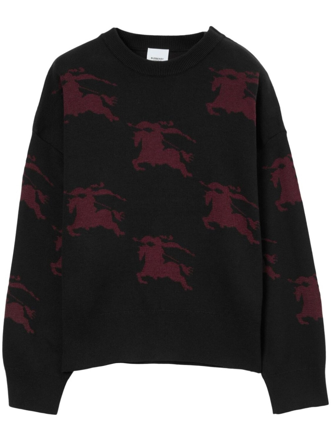 

Burberry жаккардовая рубашка с узором EKD, черный