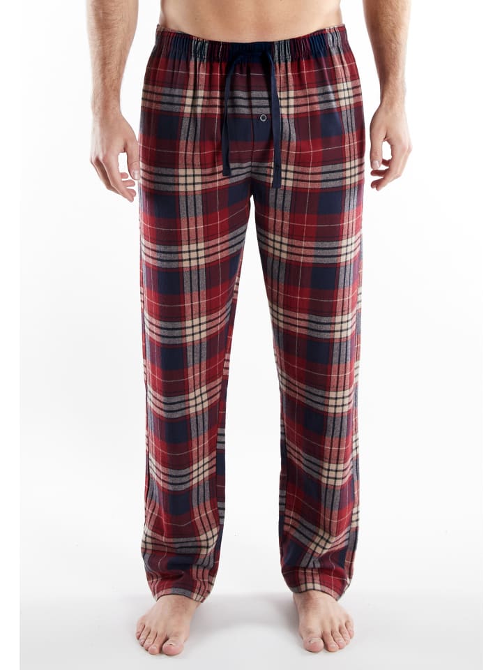 

Götzburg Пижамные брюки «Нюрнберг» в красно-средней клетке