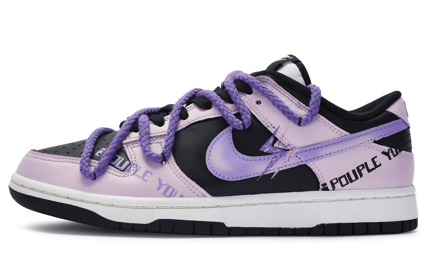 

Мужские кроссовки для скейтбординга Nike Dunk, Black/Purple