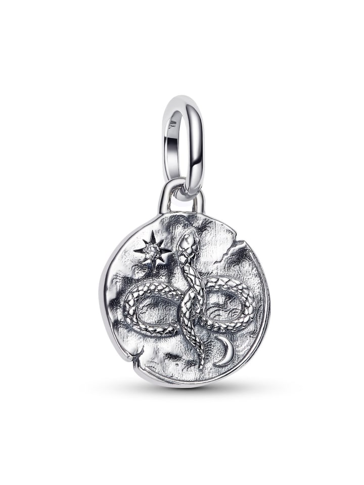 

Pandora Серебряный кулон-медальон в виде змеи в знак бесконечности