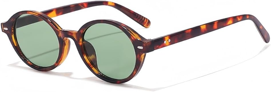 

Женские овальные солнцезащитные очки с заклепками, леопардовым принтом и защитой от УФ-излучения UV400, для занятий спортом на открытом воздухе, бега и езды на велосипеде generic, Hawksbill Green