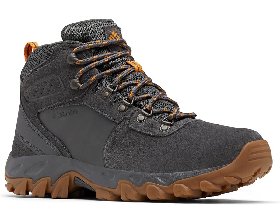 

Походная обувь Columbia Newton Ridge Plus II Suede Waterproof, цвет Dark Grey/Gold Amber