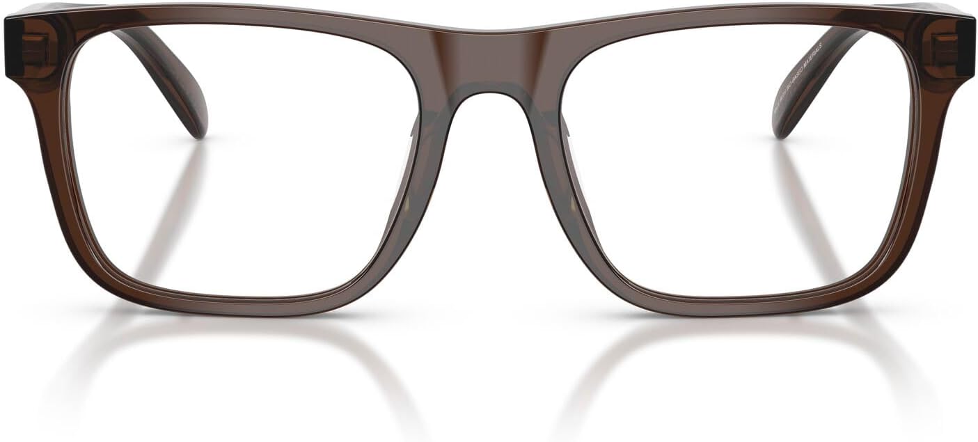 

COACH мужские Hc6277u универсальные квадратные оправы для очков, Transparent Brown/Demo Lens
