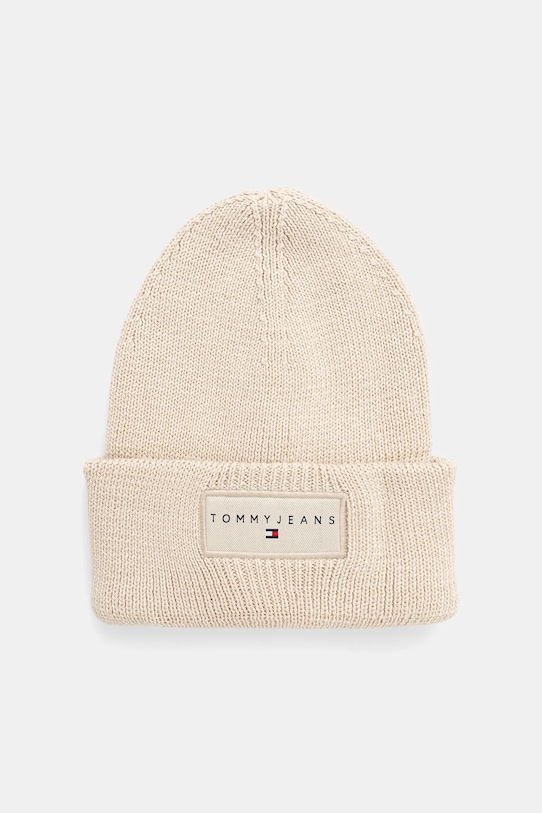 

Хлопковая шапка Tommy Jeans, бежевый