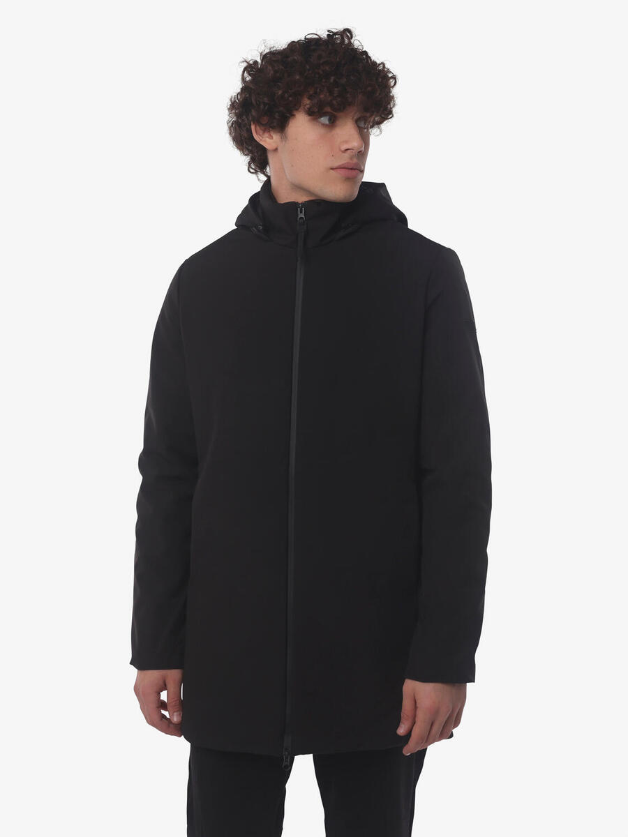 

JAKED Черная синтетическая фитнес-куртка для мужчин