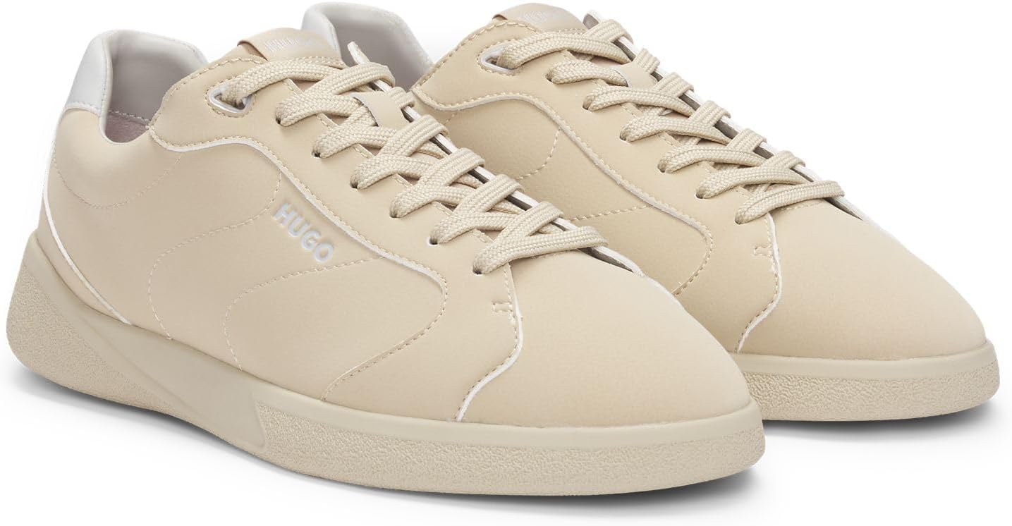 HUGO Мужские кроссовки Riven_Tenn_fknu, Beige — фото 3