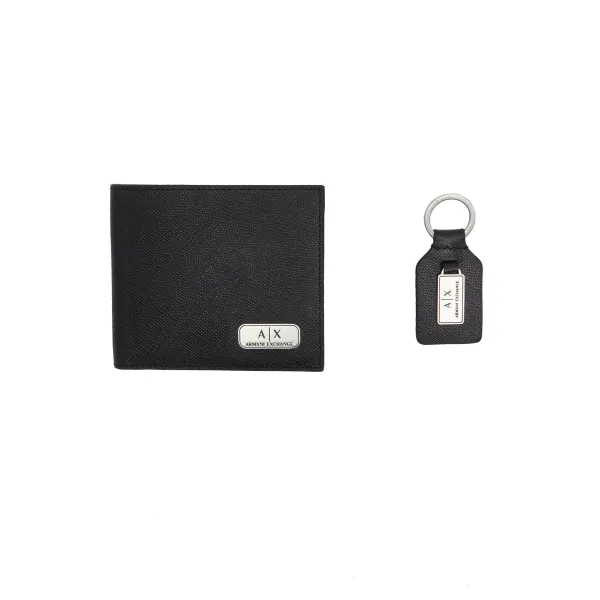 

Кошельки + брелок для ключей Armani Exchange, черный