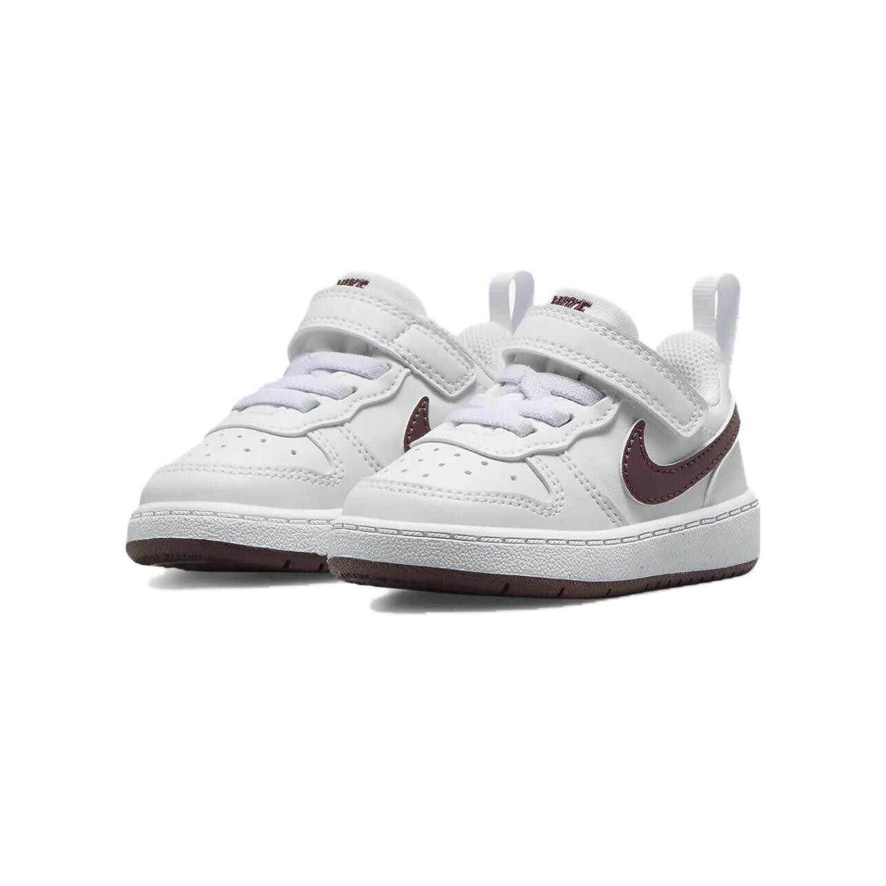 Кроссовки Nike Court Borough Toddler Shoes TD Low-top White/burgundy, белый — фото 3