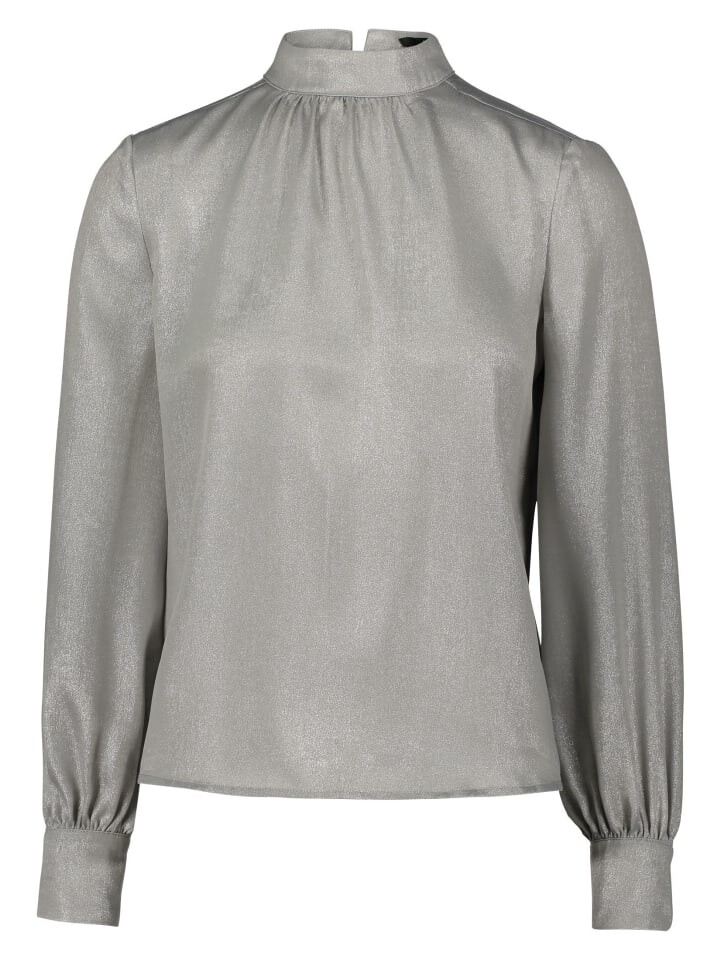

Блуза Zero Glitzerbluse mit Stehkragen, цвет GreySilver