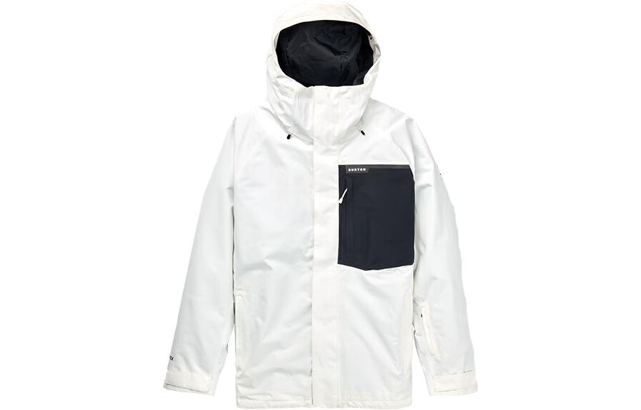 

BURTON Gore Tex 2L Powline лыжная куртка мужская white, Белый, BURTON Gore Tex 2L Powline лыжная куртка мужская white