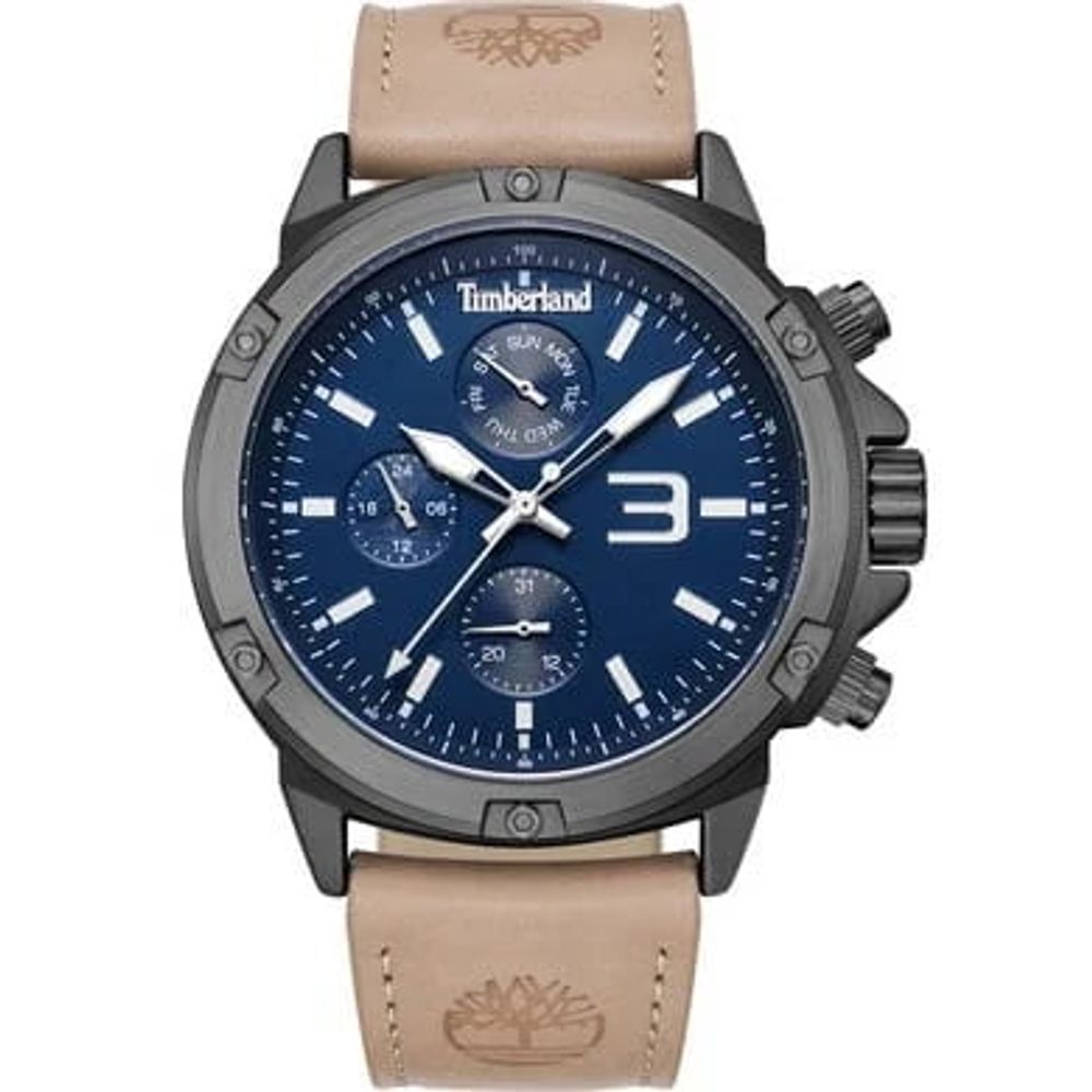 

Часы из бежевой кожи Timberland
