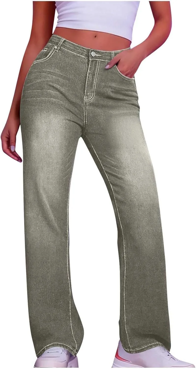 

Джинсы Wide Leg женские High Waisted