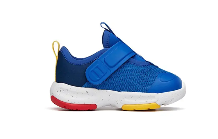 Кроссовки Anta kids Toddler Shoes TD Low-top Blue/yellow/red/white — фото 2