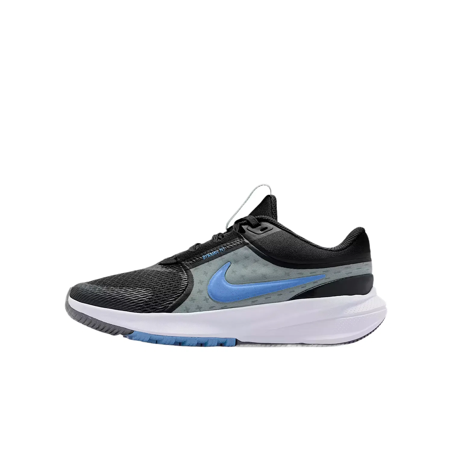 Кроссовки детские Star Runner 5 Rebound Breathable Low top Running Shoes Nike, Coal Black/Lime/Dust Photon/Crystal Blue