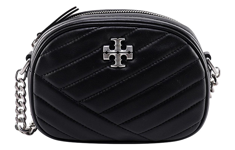 

TORY BURCH Женская кожаная сумка-кошелек Kira для фотоаппарата, через плечо, черная