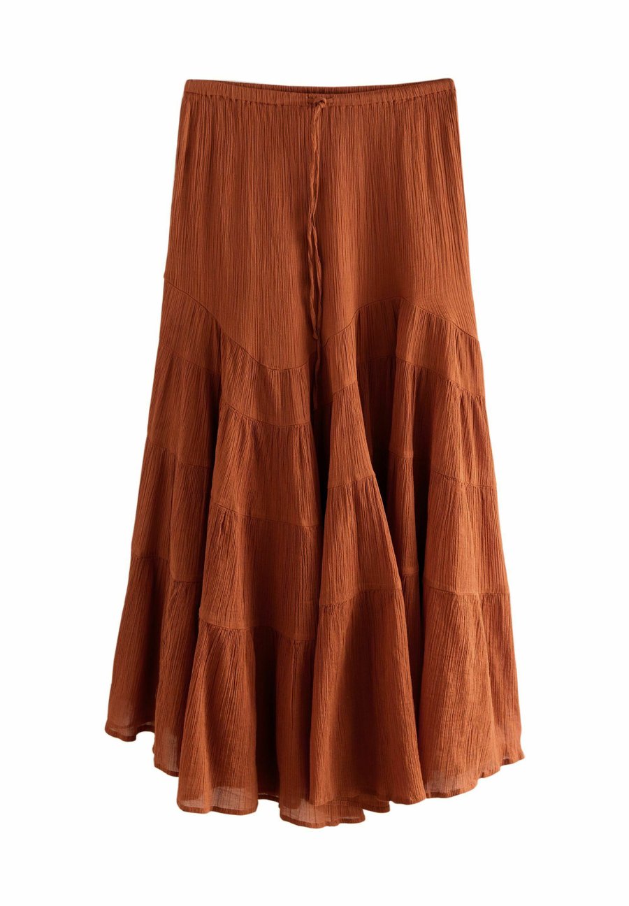 

Юбка Next REGULAR FIT-BOHO TIERED MIDI, Burnt Orange/Orange