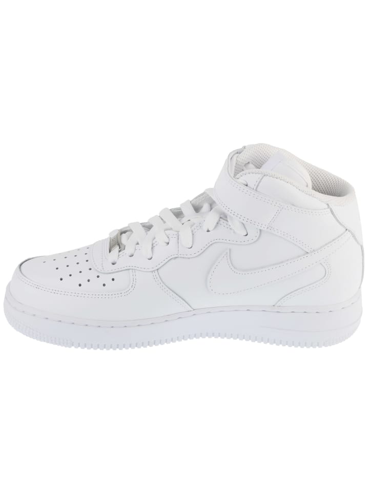 Кроссовки Nike Air Force 1 Mid 07 белого цвета — фото 2