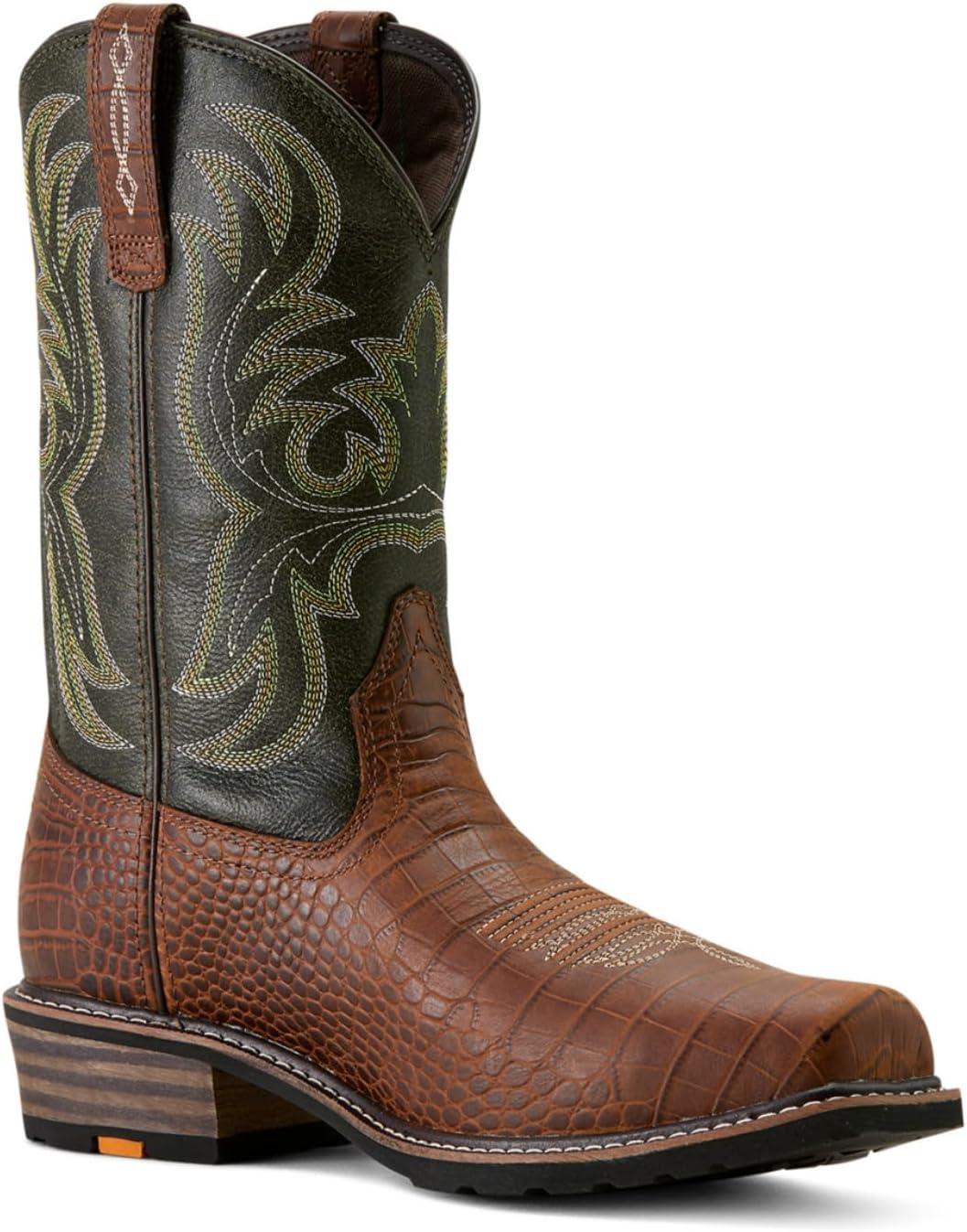 Мужские ботинки ARIAT Ironside с квадратным носком и стальным носком, коричневый — фото 3