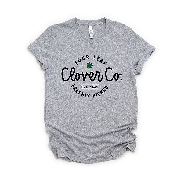 

Футболка с принтом Four leaf clover co Simply Sage Market, Heather Grey, Серый, Футболка с принтом Four leaf clover co Simply Sage Market, Heather Grey