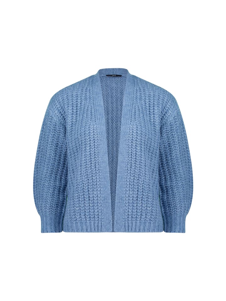 

Кардиган крупной вязки, свободного покроя, средне-голубой меланжевый Zero
