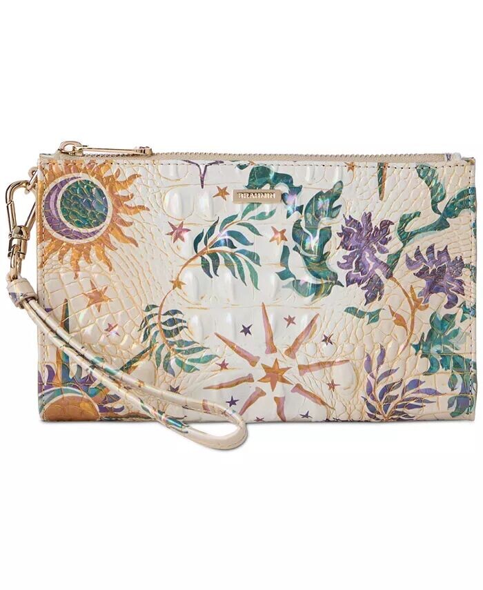 

Клатч из тисненой кожи Daisy Melbourne Brahmin, коричневый/бежевый